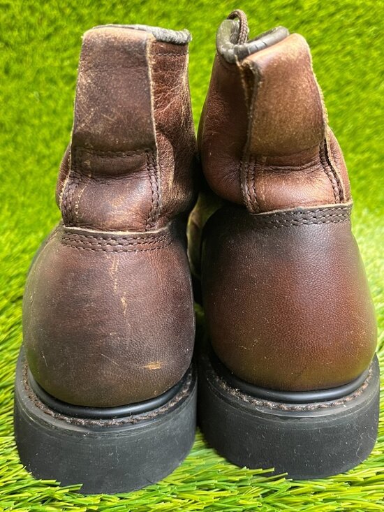 Double H Mens Size 7M Brown Black Classic Outdoor Leather Lace Up Working Boots